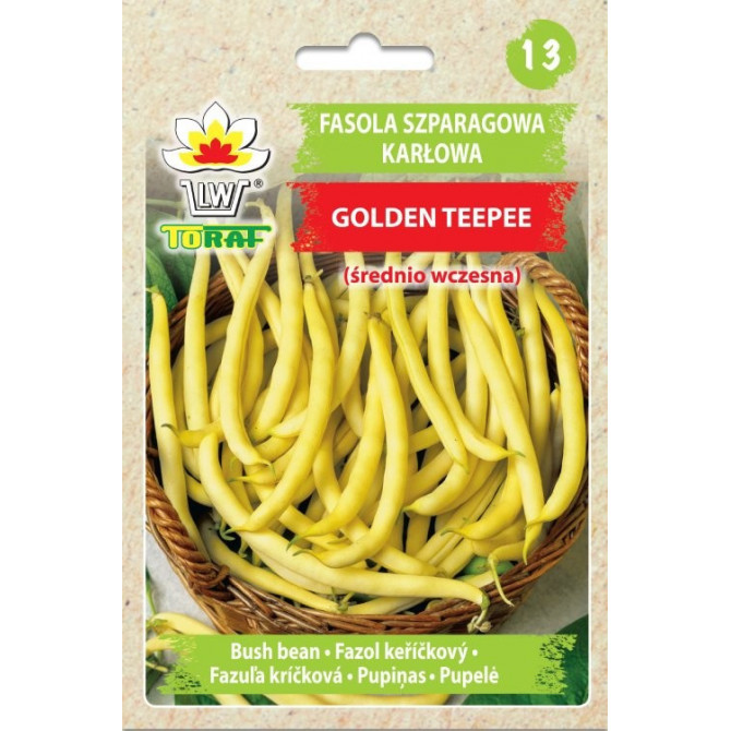 Pupiņas sparģeļu krūmu dzeltenās Golden Teepee 50g