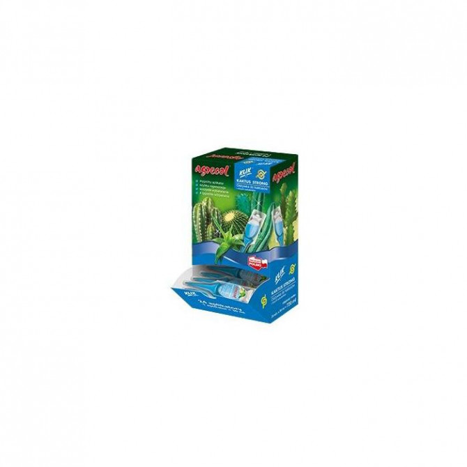 Mēslojums kaktusiem Kaktus strong 30ml 24gab