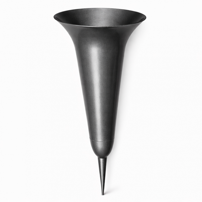 Kapu vāze LIELĀ grafīta krāsā 