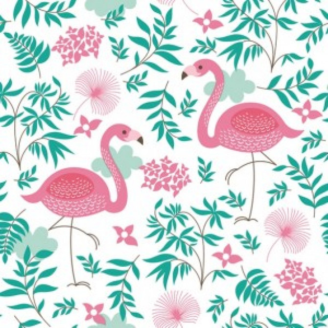 Salvetes putni Pink Flamingos 1paciņa