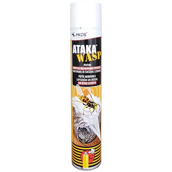 MKDS Ataka Wasp putu aerosols lapsenēm, iršiem 750ml