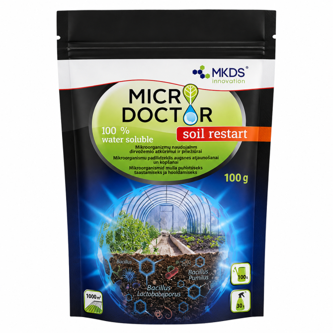 MKDS Microdoctor Soil Restart augsnes autjaunošanai, uzturēšanai 100g