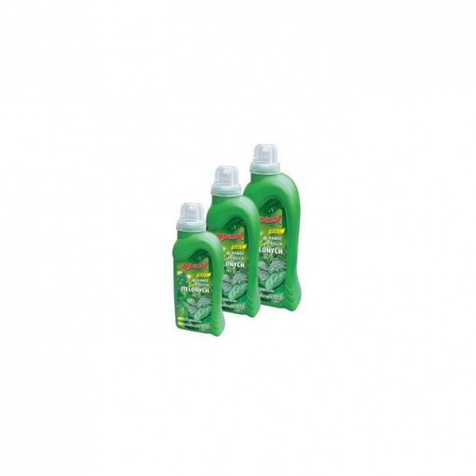 Mineral Gel mēslojums ZAĻAJIEM AUGIEM NPK 9-3-6 ar mikroelementiem 1000ml