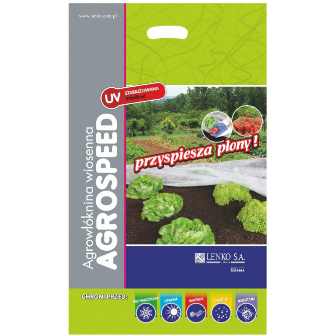 Agroplēve balta 1.6x5m 17g/m2