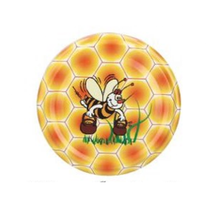 Metāla vāciņš 82mm bitīte ar medus podiņiem 50gb