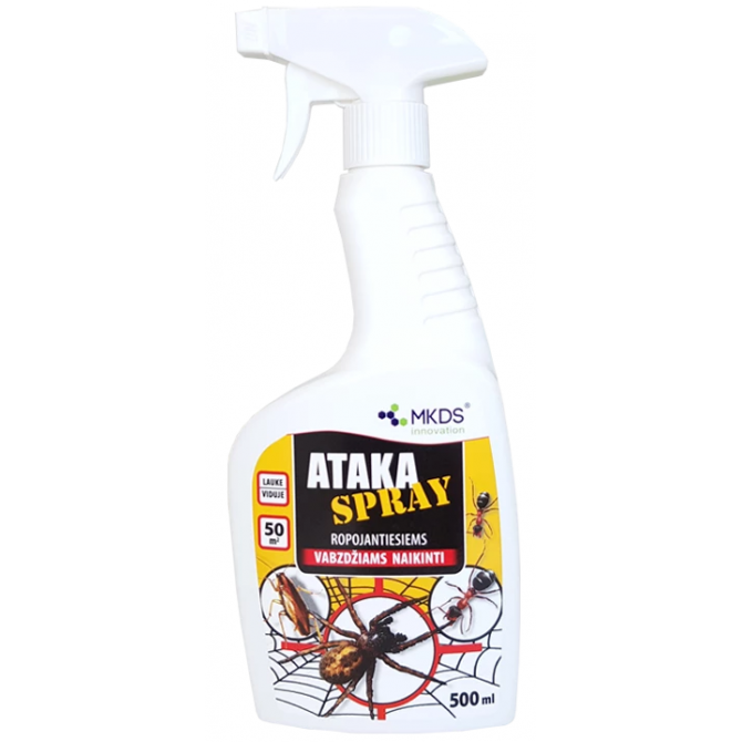 Kukaiņu (blakšu) apkarošanas līdzeklis Ataka Spray 500ml