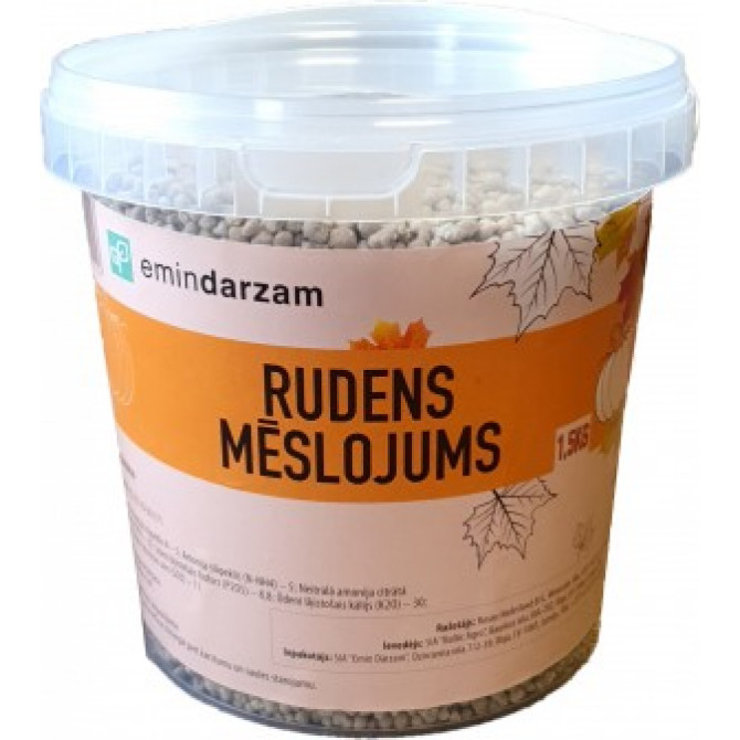 Emin Dārzam Mēslojums Rudens 1.5kg spainītī