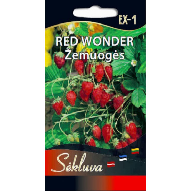 Zemenes (mēnešzemenes) RED WONDER 0.1g