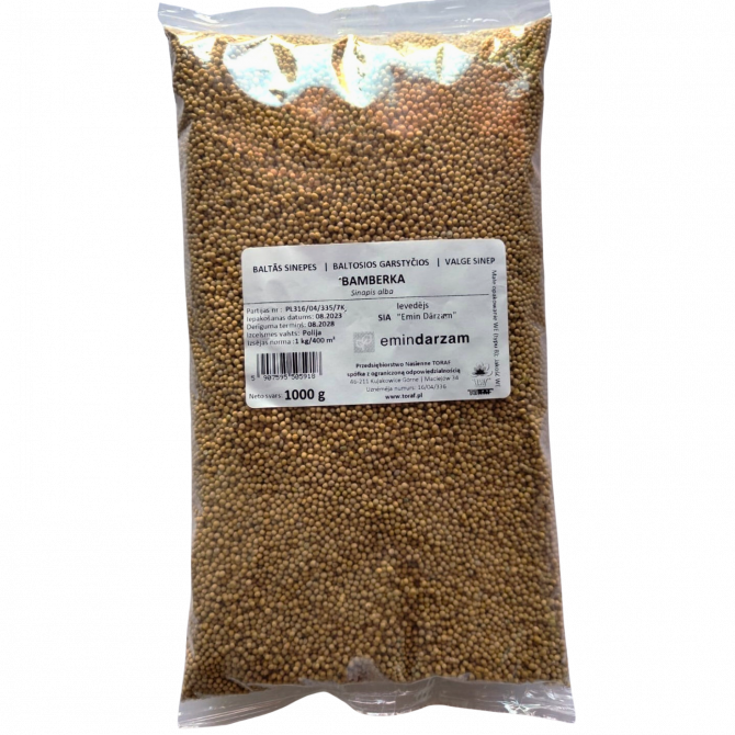 Zaļmēslojums Sinepes Baltās Bamberka 1kg