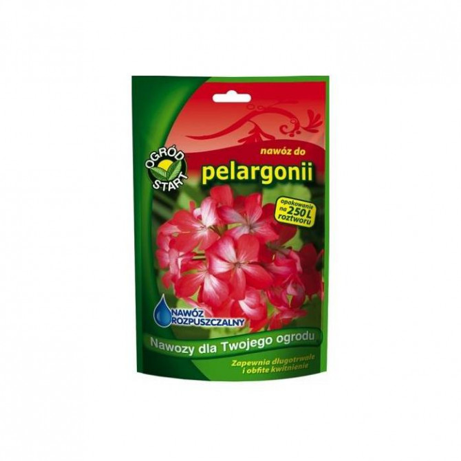 Šķīstošais mēslojums pelargonijām 250g