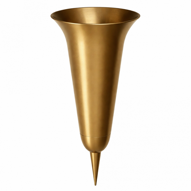 Kapu vāze LIELĀ zelta krāsā 