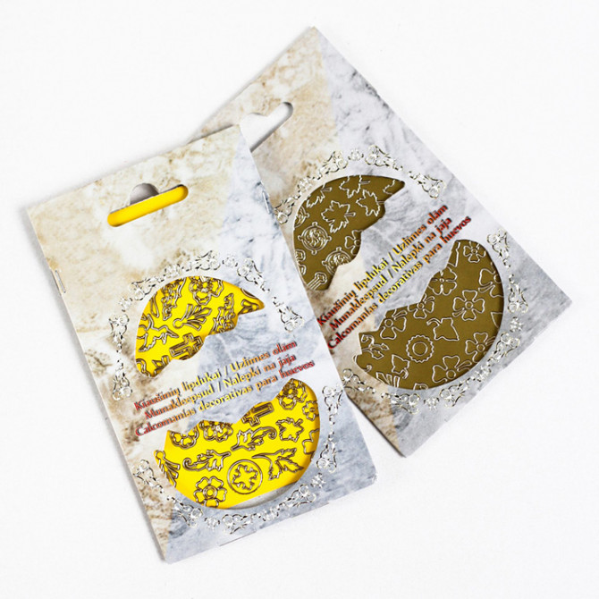 Olu uzlīmes zelta, sudraba Lieldienu