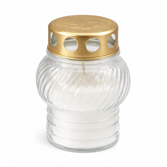 Kapu svece ar jumtiņu, balta (5 gab)