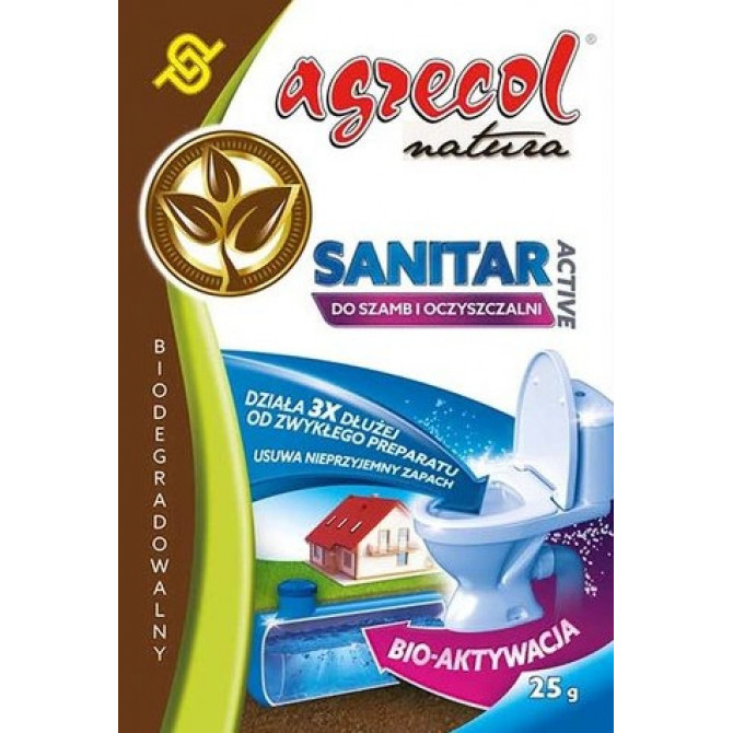 Agrecol Sanitar activ Līdzeklis sausajām tualetēm 25g