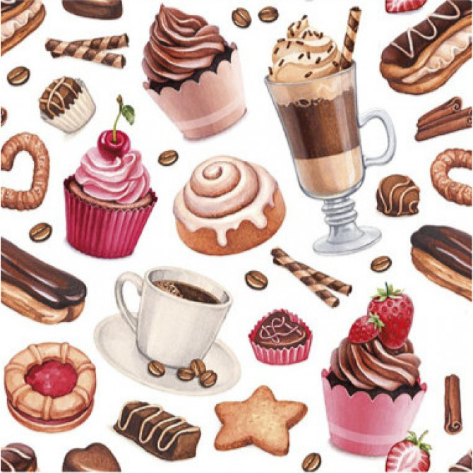 Salvetes Kūciņas un kafija 1 paciņa