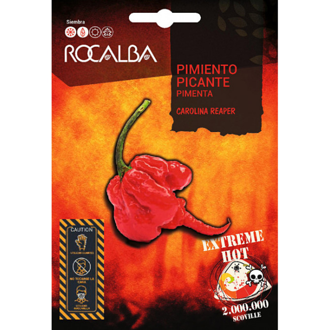 Pipari asie Carolina reaper 8 sēklas