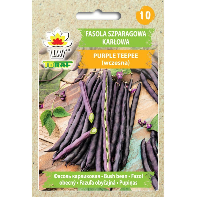 Pupiņas sparģeļu krūmu violetās Purple teepee 30g