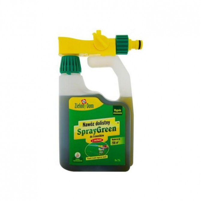Mēslojums zālienam pret sūnu (kanna) SPRAY GREEN 950ml