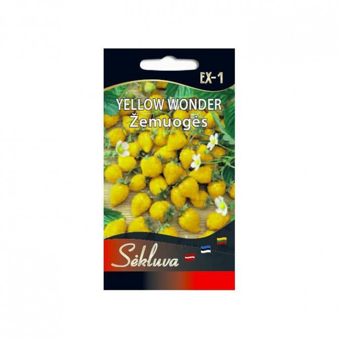 Zemenes (mēnešzemenes) YELLOW WONDER 0.1g