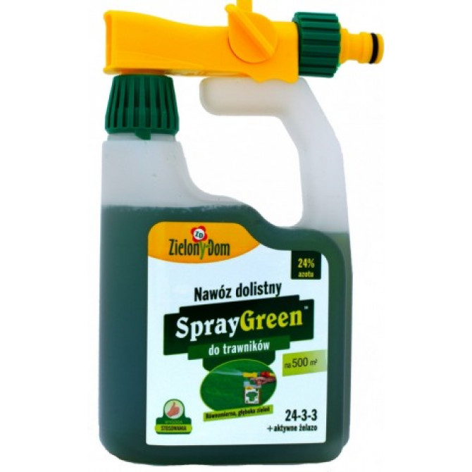 Mēslojums zālienam (kanna) SPRAY GREEN 950ml